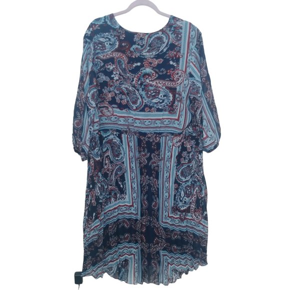 Sandra Darren Bohemian Plus Size Long Sleeve Dress - Picture 5 of 14